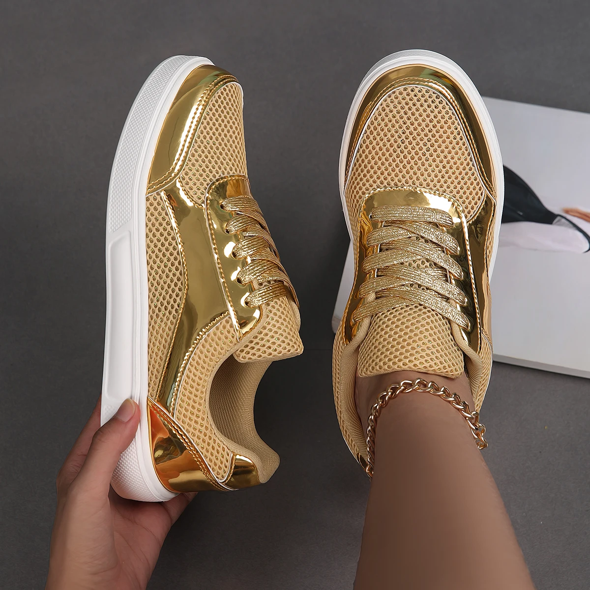 Outdoor Sport With Sticks - 2026 Autumn New Fashion Slip-on Low-heeled