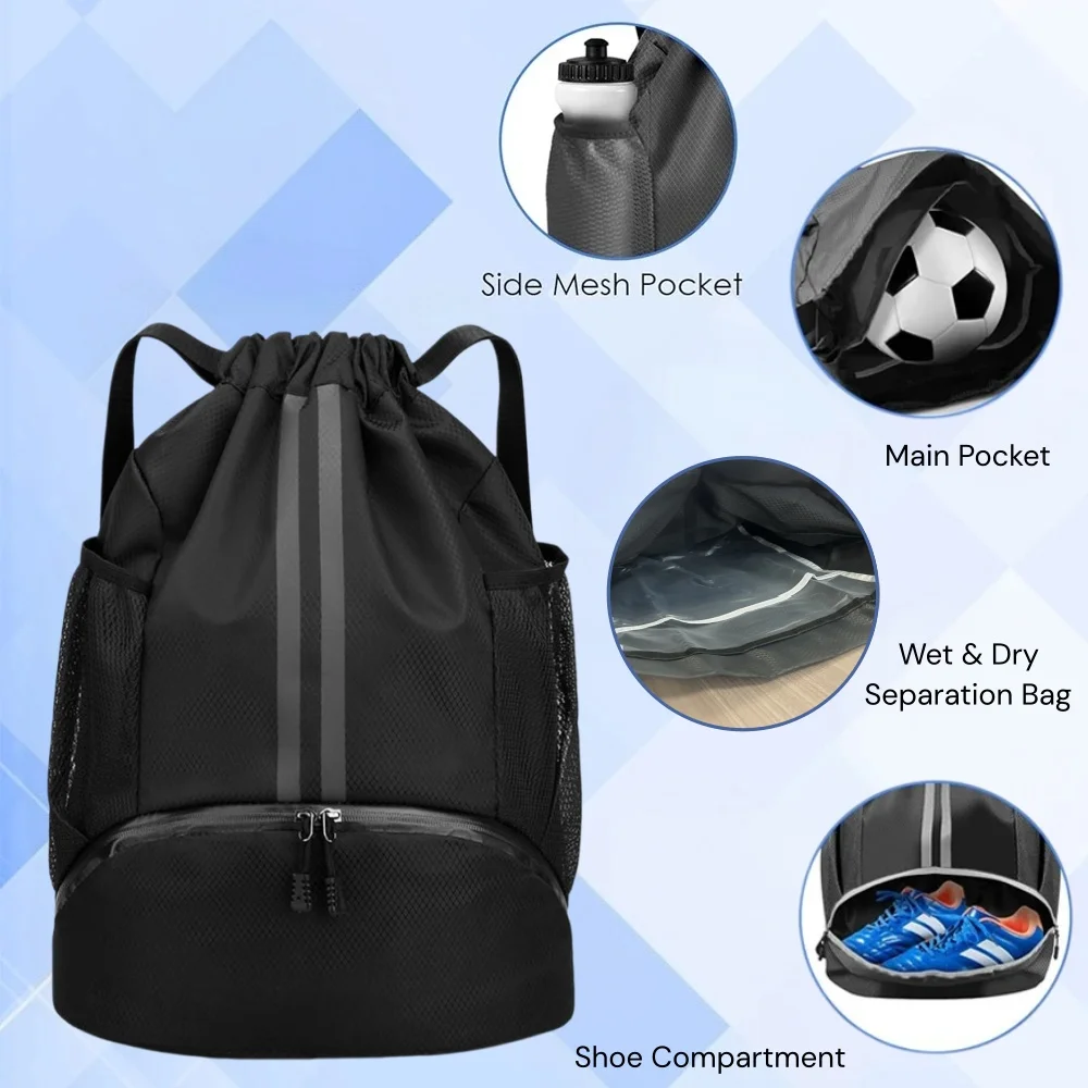 Drawstring Sports Backpack,Lig - Outdoor Sport Bag ulasan dan harga